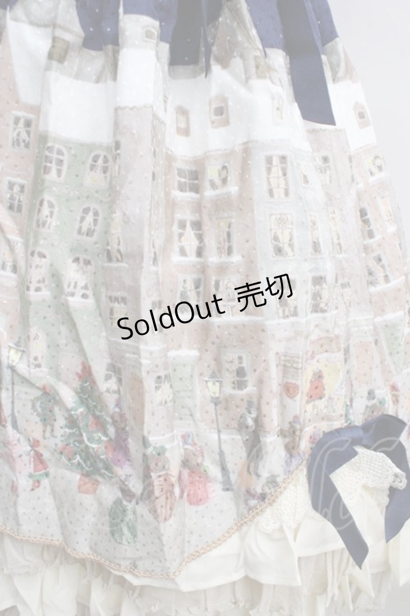 画像4: BABY,THE STARS SHINE BRIGHT / 星すむ今宵のトロイメライロングフリルジャンパースカート  紺 Y-24-01-11-086-BA-OP-SZ-ZY (4)