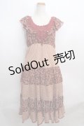 axes femme / パッチワークマキシワンピース  赤 Y-24-01-14-012-AX-OP-WD-ZT277