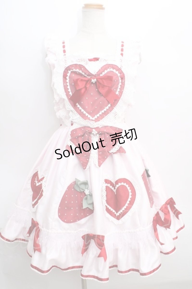 画像1: BABY,THE STARS SHINE BRIGHT / いちごのショートケーキジャンパースカート  ピンク Y-24-01-14-016-BA-OP-SZ-ZY (1)