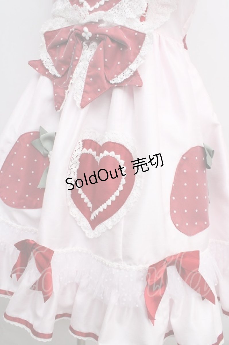 画像4: BABY,THE STARS SHINE BRIGHT / いちごのショートケーキジャンパースカート  ピンク Y-24-01-14-016-BA-OP-SZ-ZY (4)