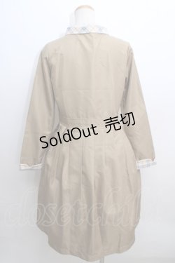 画像2: Fi.n.t / 格子チェック襟付きワンピース  ベージュ Y-24-01-26-163-CA-OP-AS-ZT388