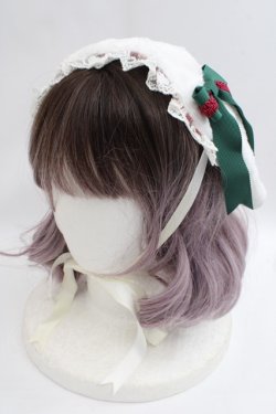 画像1: Angelic Pretty / ロップイヤーbunnyヘッドドレス/原宿店限定  白×グリーン Y-24-01-26-021-AP-AC-SZ-ZY