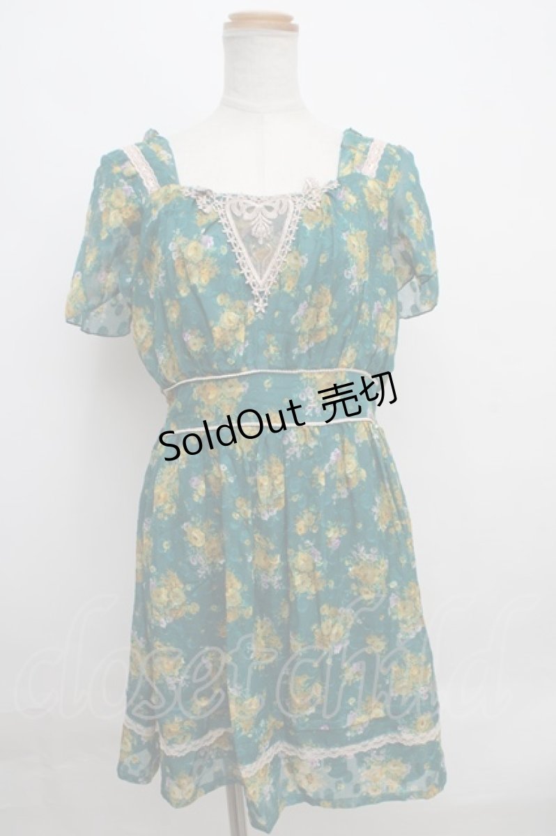 画像1: 【SALE】axes femme / 花柄プリントワンピース   Y-24-01-31-127-AX-OP-WD-ZT190 (1)