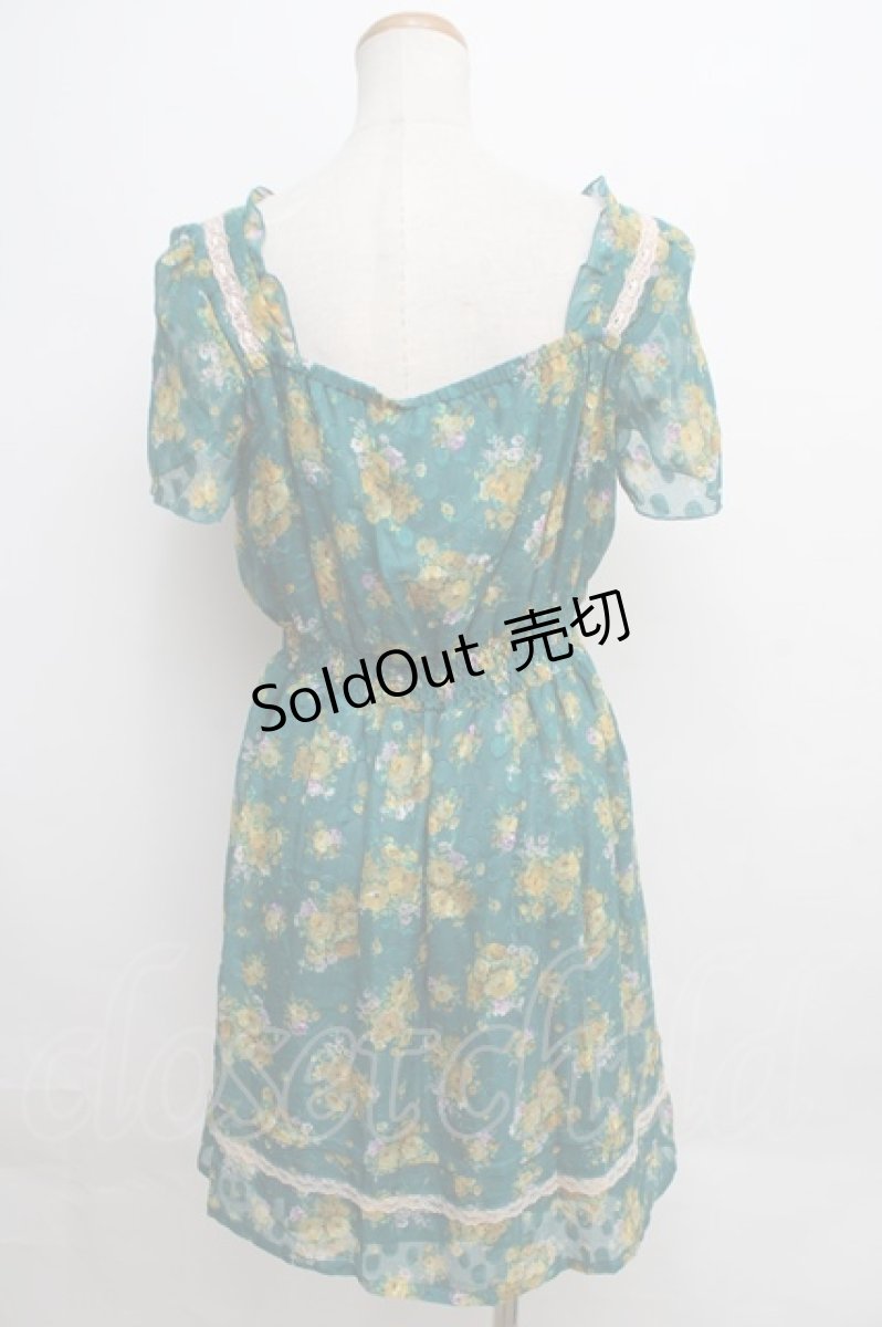 画像2: 【SALE】axes femme / 花柄プリントワンピース   Y-24-01-31-127-AX-OP-WD-ZT190 (2)