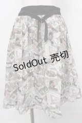 axes femme / レースコラージュ柄スカート   Y-24-01-31-175-AX-SK-WD-ZT133