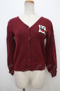 画像1: axes femme POETIQUE / ふしぎの国のアリス/カーデ M ワイン Y-24-02-04-098-AX-TO-SZ-ZT048