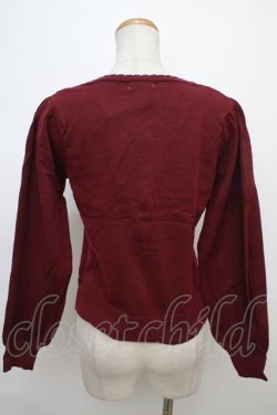 画像2: axes femme POETIQUE / ふしぎの国のアリス/カーデ M ワイン Y-24-02-04-098-AX-TO-SZ-ZT048
