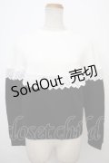 MILK / Sister Sweat  ブラック×ホワイト Y-24-02-04-122-ML-TO-SZ-ZT483