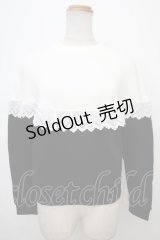 MILK / Sister Sweat  ブラック×ホワイト Y-24-02-04-122-ML-TO-SZ-ZT483