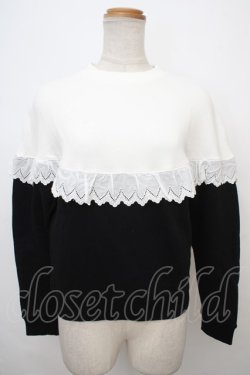 画像1: MILK / Sister Sweat  ブラック×ホワイト Y-24-02-04-122-ML-TO-SZ-OS