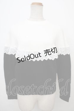 画像1: MILK / Sister Sweat  ブラック×ホワイト Y-24-02-04-122-ML-TO-SZ-ZT483