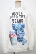 MILKBOY / NEVER FEED BEAR HOODY M ホワイト×ブルー Y-24-02-04-143-MB-TO-SZ-ZT253
