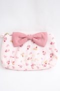 Maison de FLEUR / Pink Sweets Maniaリボンタックポーチ F ピンク Y-24-02-10-001-LO-ZA-SZ-ZY