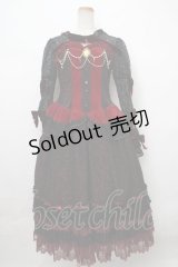 ALICE and the PIRATES / La Voisin〜裏の顔を宝石で隠して〜ワンピースドレス  ブラック×ワイン Y-24-02-13-045-PA-OP-SZ-ZY