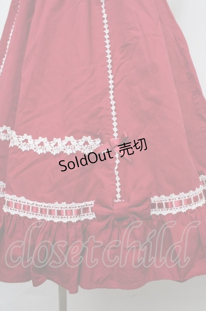 画像4: Angelic Pretty / シャーリングワンピース(2010)  ワイン Y-24-02-18-105-AP-OP-SZ-ZY (4)