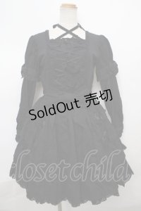 Angelic Pretty / スウィートエンジェルワンピース(2007)  黒ｘ黒 Y-24-02-18-106-AP-OP-SZ-ZY