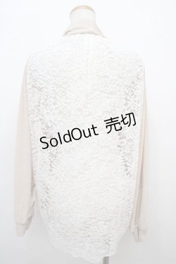 画像2: axes femme / バックレースゆったりカーデ F ベージュ Y-24-02-20-055-AX-TO-SZ-ZT161