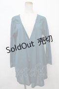 axes femme / 肩レースカットカーディガン M Bグリーン Y-24-02-20-057-AX-TO-SZ-ZT038
