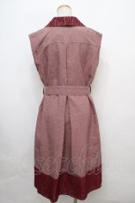 画像2: 【SALE】axes femme / レースデザインジレ F ワイン Y-24-02-20-074-AX-TO-SZ-ZT262 (2)