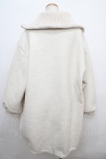 画像2: 【SALE】axes femme / ブークレハーフコート F 生成り Y-24-02-20-128-AX-CO-SZ-ZTC014 (2)