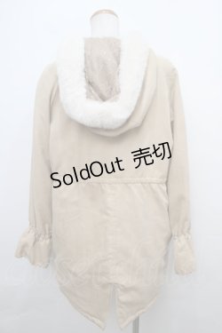 画像2: 【SALE】axes femme / フード付ミドル丈モッズコート M ベージュ Y-24-02-20-130-AX-CO-SZ-ZT-C033