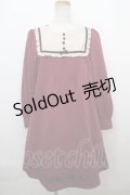 【SALE】Amavel / フロッキーワンピース  ワイン Y-24-02-22-111-CA-OP-AS-ZT351
