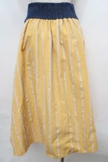 画像2: 【SALE】axes femme / ビット付ハイウエストスカート M イエロー Y-24-02-22-142-AX-SK-SZ-ZT239 (2)
