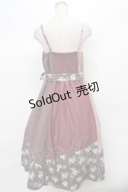 画像2: 【SALE】axes femme / パッチワークワンピース M アカ Y-24-02-28-048-AX-OP-SZ-ZT252