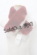 axes femme / バイカラーファーティペット  ワイン Y-24-02-28-012-AX-ZA-SZ-ZT386