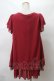 画像2: axes femme / シフォン重ねワンピース M ワイン Y-24-02-29-028-AX-OP-SZ-ZT147 (2)