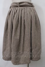 画像2: 【SALE】an another angelus /千鳥スカート  ブラウン Y-24-02-29-041-CA-SK-AS-ZT136 (2)