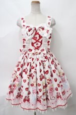 画像1: Angelic Pretty / Lyrical Bunny Parlorジャンパースカート  シロ Y-24-03-03-078-AP-OP-SZ-ZY (1)