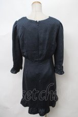 画像2: 【SALE】MILK /LADY ライク DRESS - ネイビー Y-24-03-03-113-ML-OP-SZ-ZT415 (2)