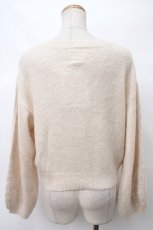 画像2: 【SALE】F＆A / モヘアライクケーブルカーディガン F アイボリー Y-24-03-07-054-CA-TO-SZ-ZT356 (2)