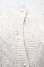 画像3: 【SALE】F＆A / モヘアライクケーブルカーディガン F アイボリー Y-24-03-07-054-CA-TO-SZ-ZT356 (3)