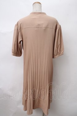 画像2: axes femme / ウエストレースプリーツシャツ M ベージュ Y-24-03-07-074-AX-BL-SZ-ZT430