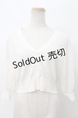 F＆A / レーシーカット釦ドルマンニットカーディガン F アイボリー Y-24-03-10-048-CA-TO-SZ-ZI