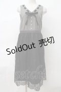 axes femme / ツイードドッキングワンピース M 黒 Y-24-03-10-059-AX-OP-SZ-ZT196