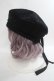 画像2: axes femme / バックリボンベレー帽  黒 Y-24-03-10-010-AX-AC-SZ-ZY (2)