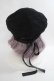 画像3: axes femme / バックリボンベレー帽  黒 Y-24-03-10-010-AX-AC-SZ-ZY (3)