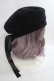 画像4: axes femme / バックリボンベレー帽  黒 Y-24-03-10-010-AX-AC-SZ-ZY (4)