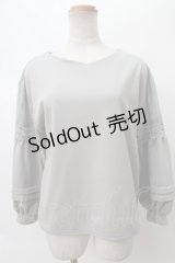 axes femme / レース切替ボリューム袖プルオーバー M ミント Y-24-03-12-087-AX-TO-SZ-ZT279