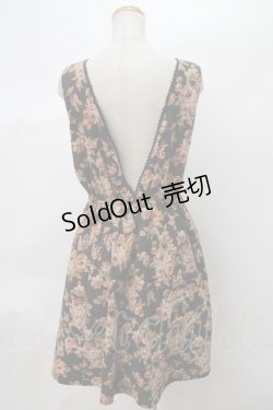 画像2: 【SALE】axes femme / ベルト付き花柄ジャンドレ M 黒 Y-24-03-12-125-AX-OP-SZ-ZT328