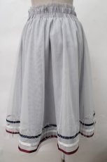 画像2: 【SALE】axes femme POETIQUE / ラインデザインチュールスカート M サックス Y-24-03-12-163-AX-SK-SZ-ZH (2)