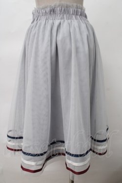 画像2: axes femme POETIQUE / ラインデザインチュールスカート M サックス Y-24-03-12-163-AX-SK-SZ-ZI