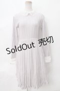 axes femme POETIQUE / 付け襟ニットワンピース M ピンク Y-24-03-13-098-AX-OP-SZ-ZI