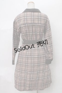 画像2: 【SALE】axes femme / モールチェック柄シャツワンピース M チャ Y-24-03-15-107-AX-OP-SZ-ZT318