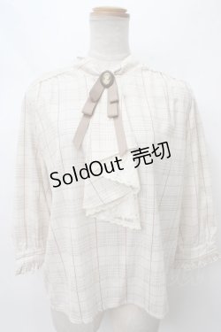 画像1: axes femme / チェックブラウス   Y-24-03-22-067-AX-BL-AS-ZT103