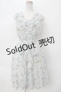 axes femme / スカーフ付き植物図鑑ワンピース M オフ Y-24-03-22-139-AX-OP-SZ-ZT312