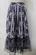 画像1: 【SALE】axes femme / ブルーミングサクラスカート  紺 Y-24-03-22-167-AX-SK-AS-ZT028 (1)